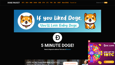 bep20faucet.com DOGE